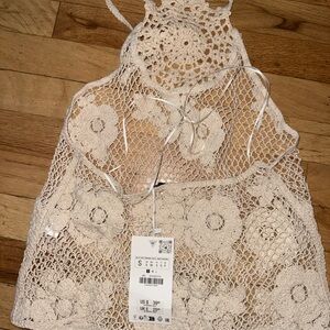 Zara Cream Lace Top